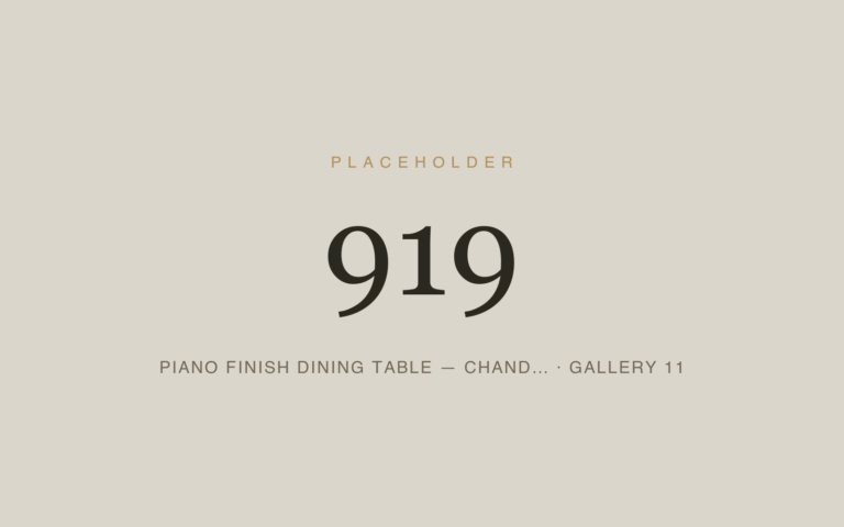 Placeholder 919 — Piano Finish Dining Table — Chand… · Gallery 11