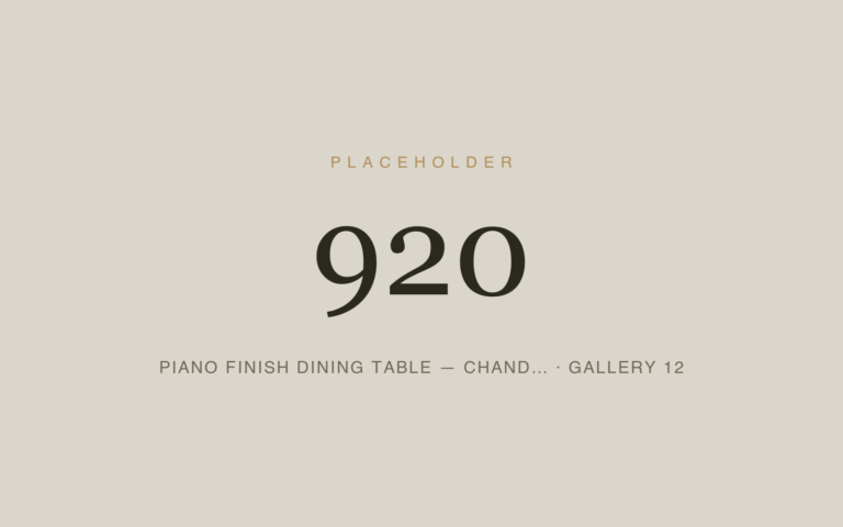 Placeholder 920 — Piano Finish Dining Table — Chand… · Gallery 12