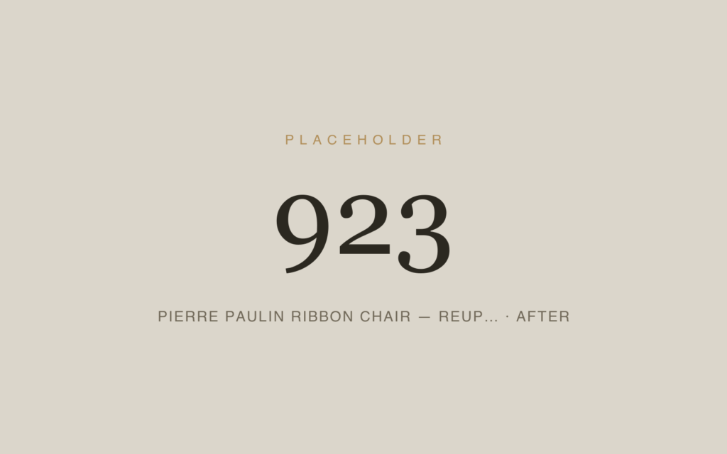 Pierre Paulin Ribbon Chair — Reupholstery — After