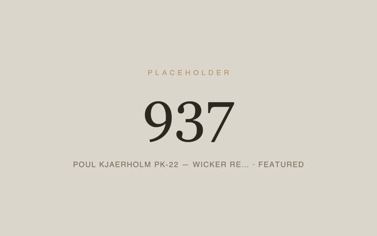 Poul Kjaerholm PK-22 — Wicker Re-weaving