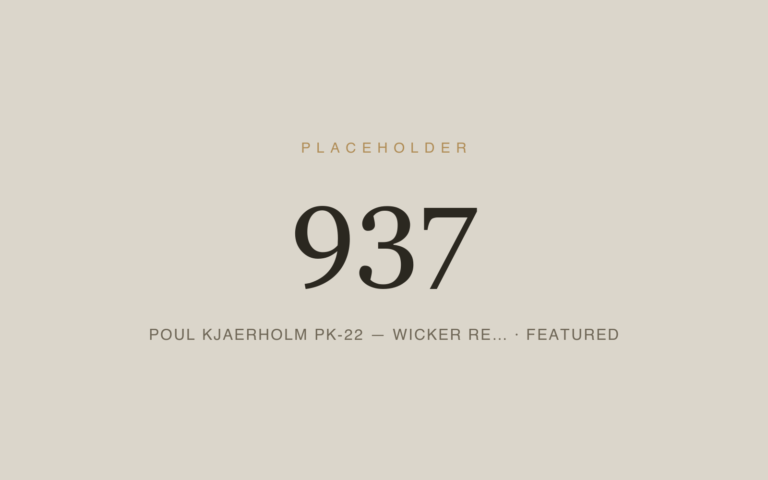 Placeholder 937 — Poul Kjaerholm Pk-22 — Wicker Re… · Featured