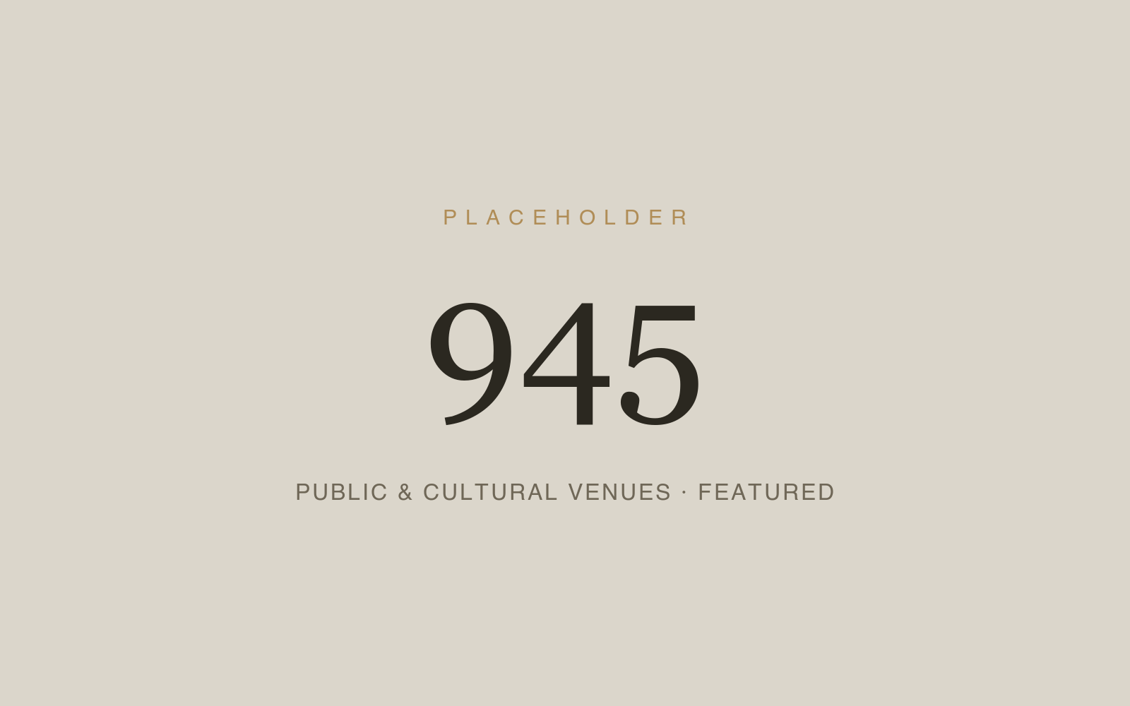 Public & Cultural Venues