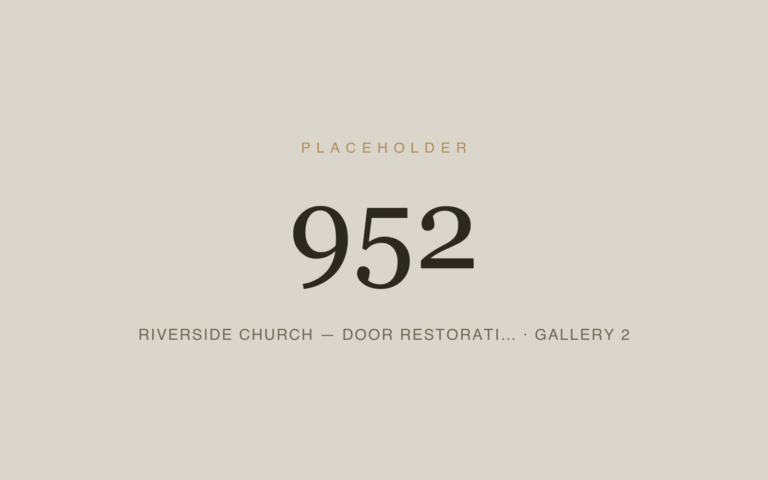 Placeholder 952 — Riverside Church — Door Restorati… · Gallery 2