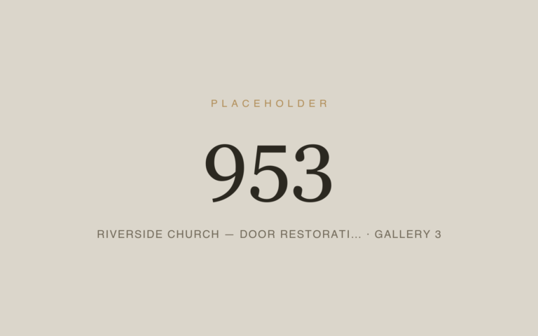 Placeholder 953 — Riverside Church — Door Restorati… · Gallery 3