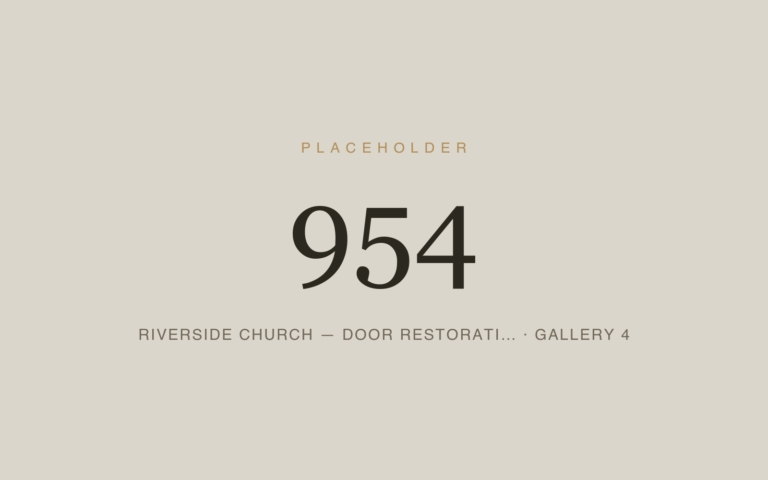 Placeholder 954 — Riverside Church — Door Restorati… · Gallery 4
