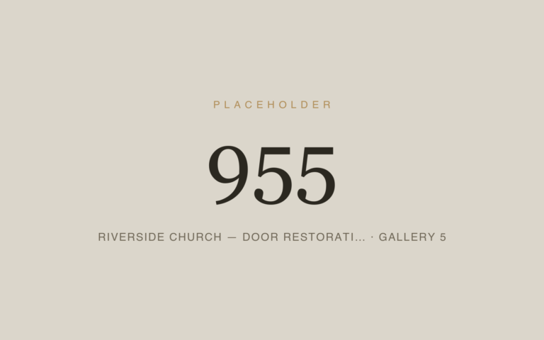 Placeholder 955 — Riverside Church — Door Restorati… · Gallery 5