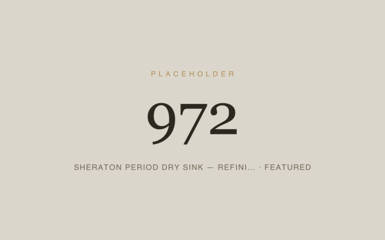 Placeholder 972 — Sheraton Period Dry Sink — Refini… · Featured