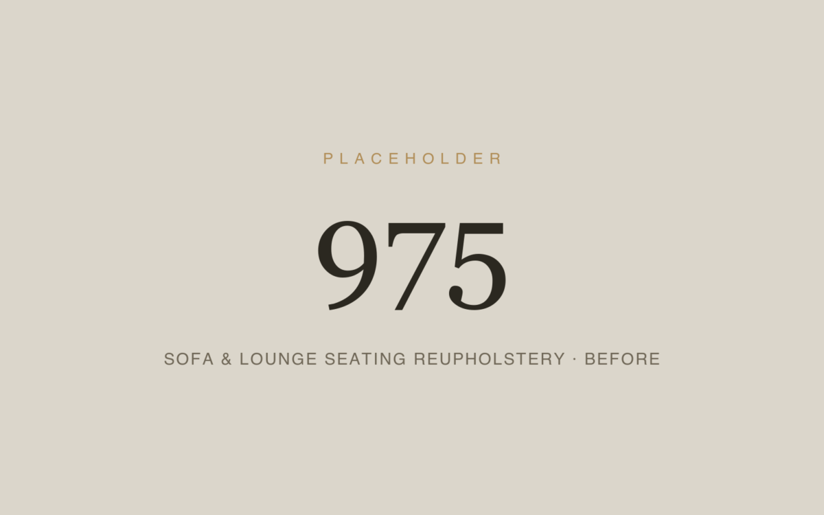 Sofa & Lounge Seating Reupholstery