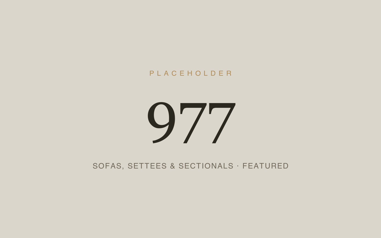 Sofas, Settees & Sectionals