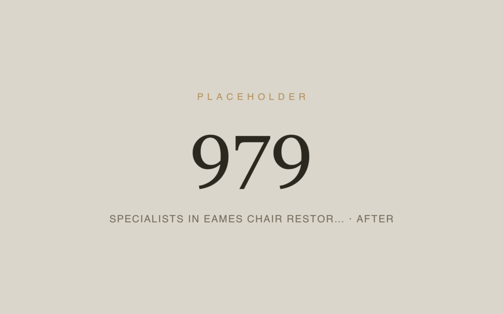 Specialists in Eames Chair restoration you can trust — After