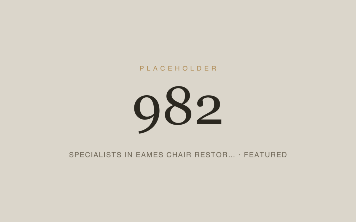 Specialists in Eames Chair restoration you can trust
