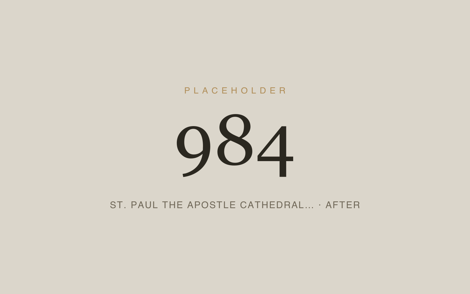 St. Paul the Apostle Cathedral — Entrance Door Restoration