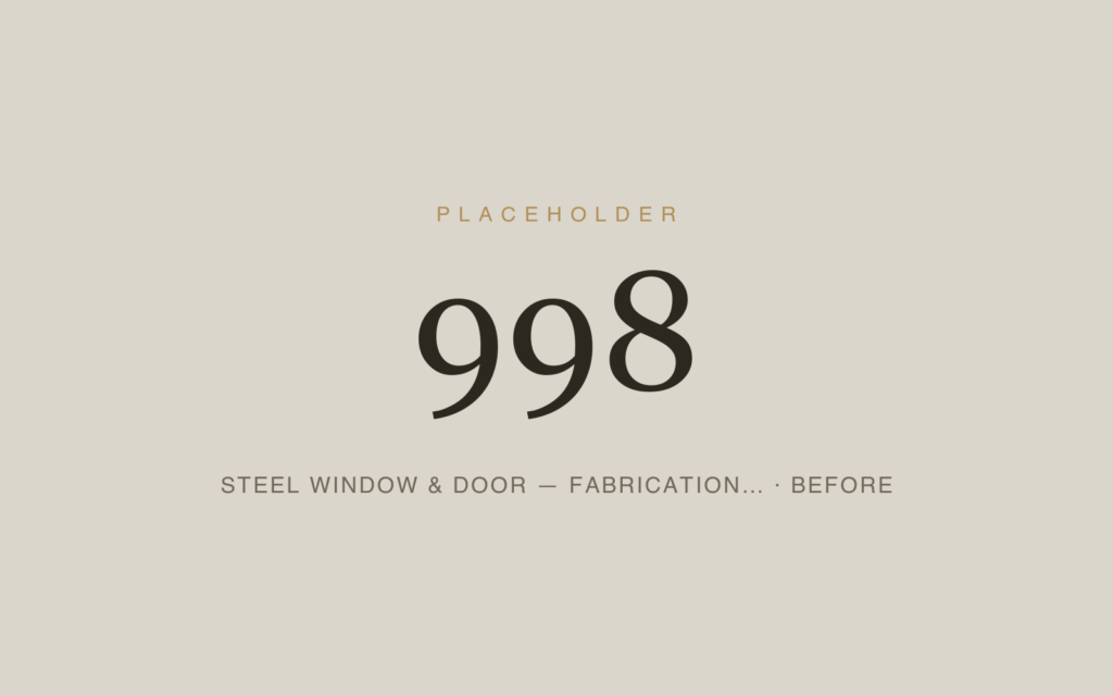 Steel Window & Door — Fabrication & Restoration — Before