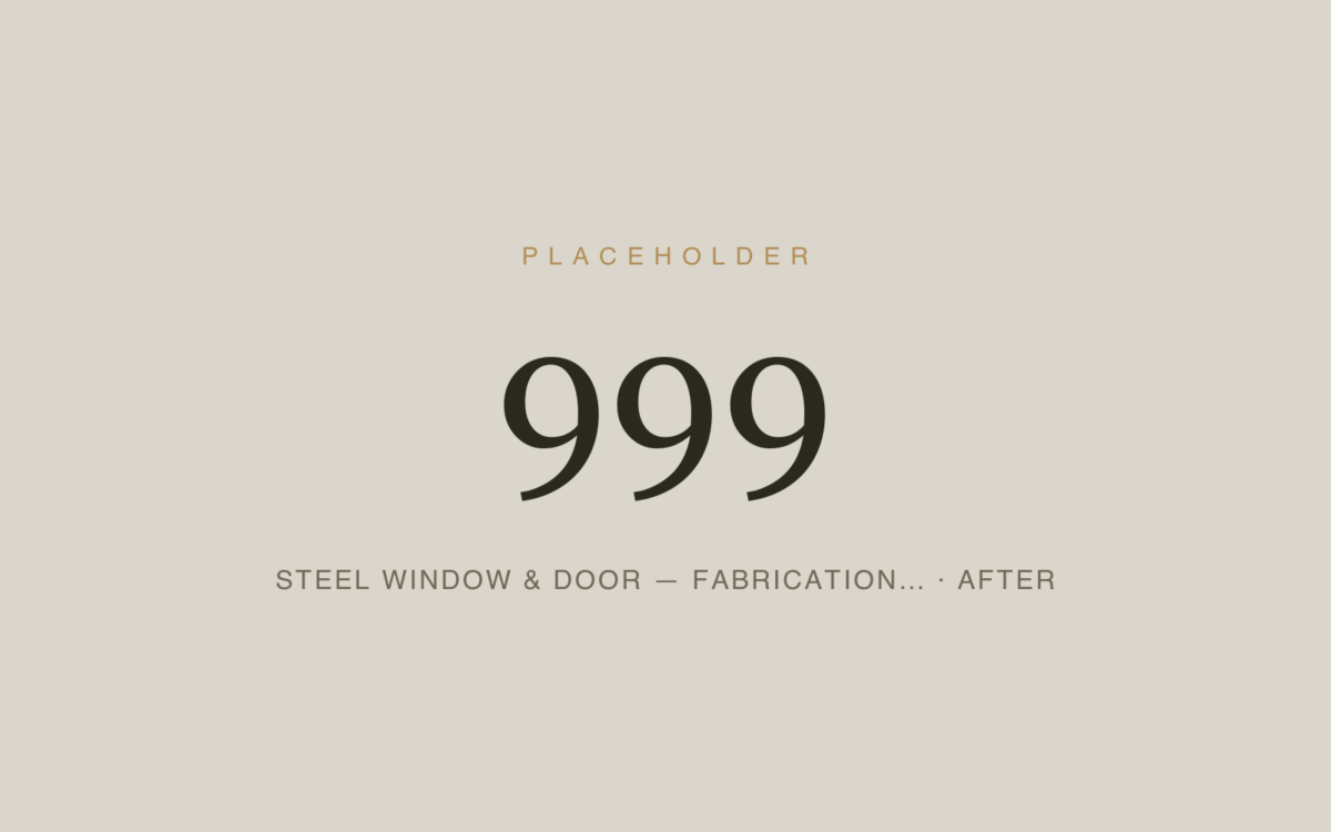 Steel Window & Door — Fabrication & Restoration