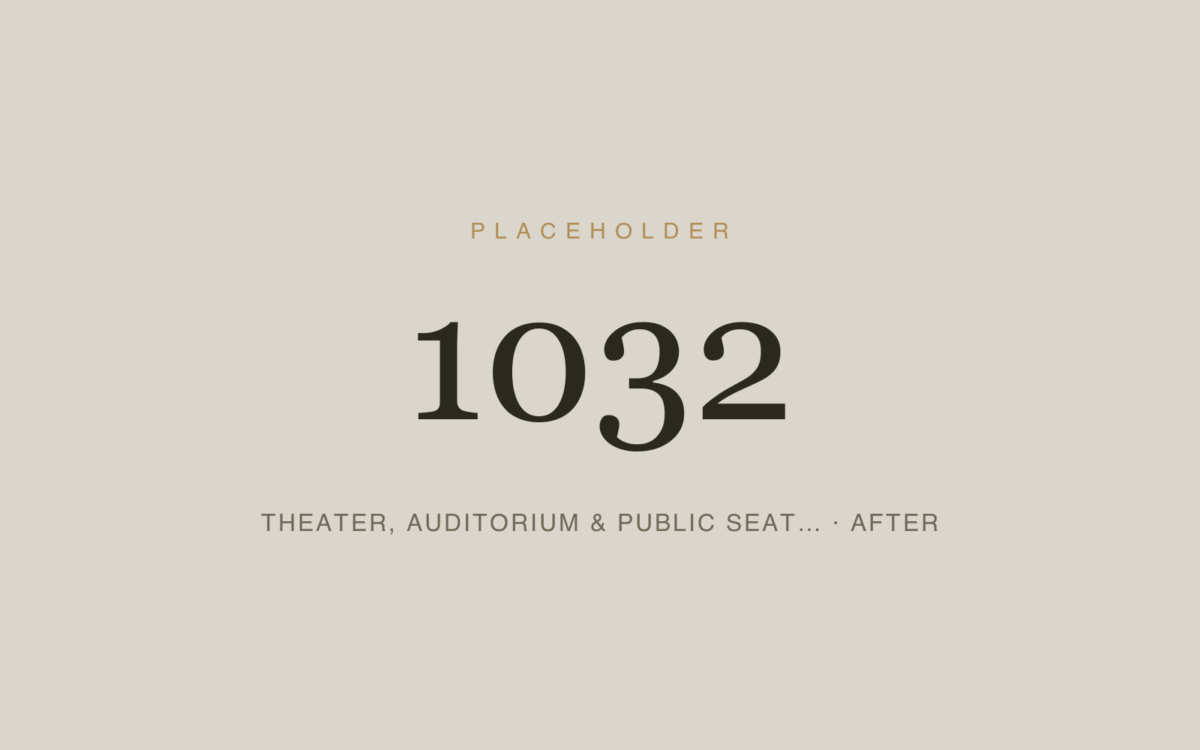 Theater, Auditorium & Public Seating