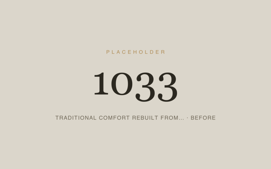 Traditional Comfort Rebuilt From the Foundation — Before