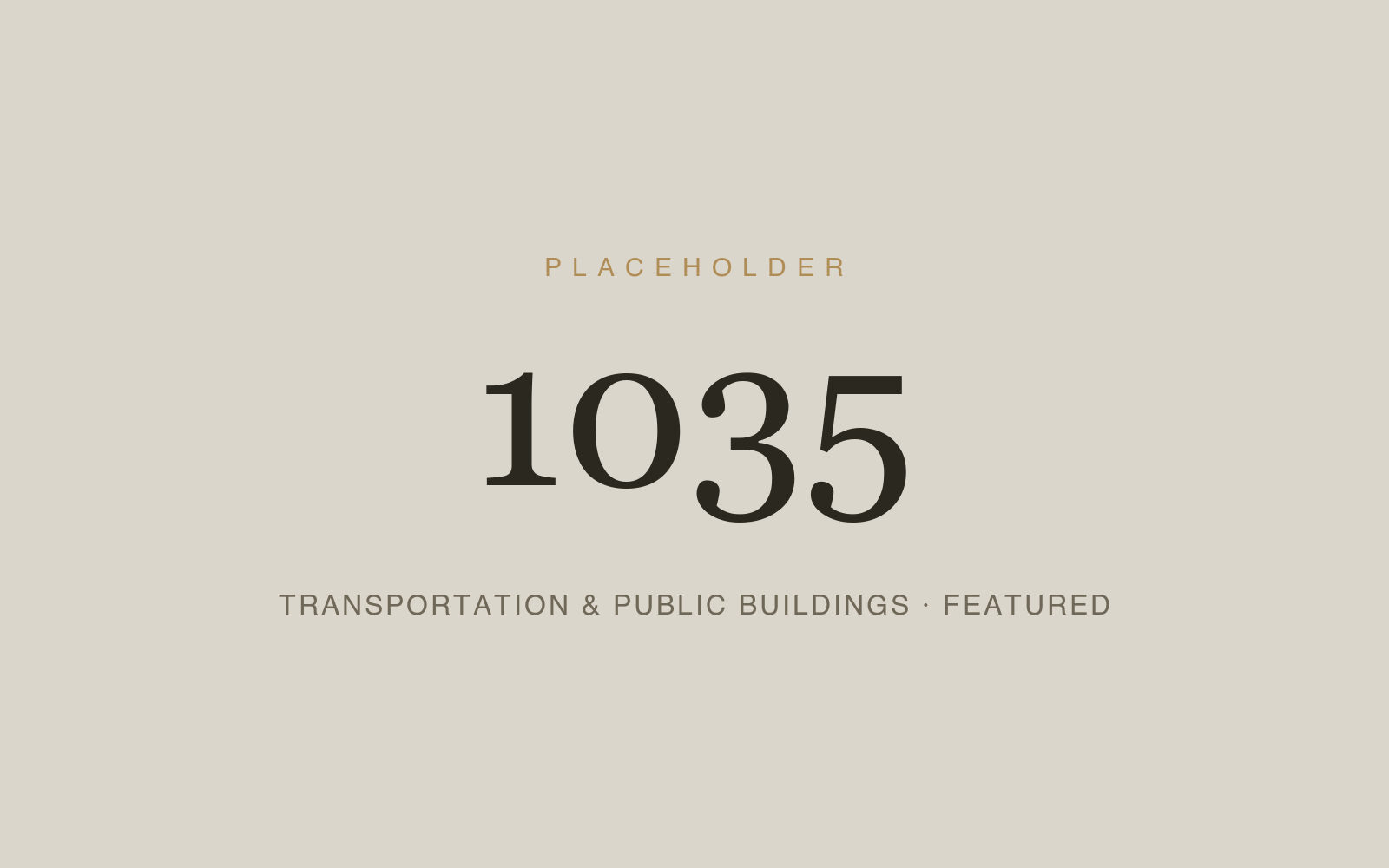Transportation & Public Buildings