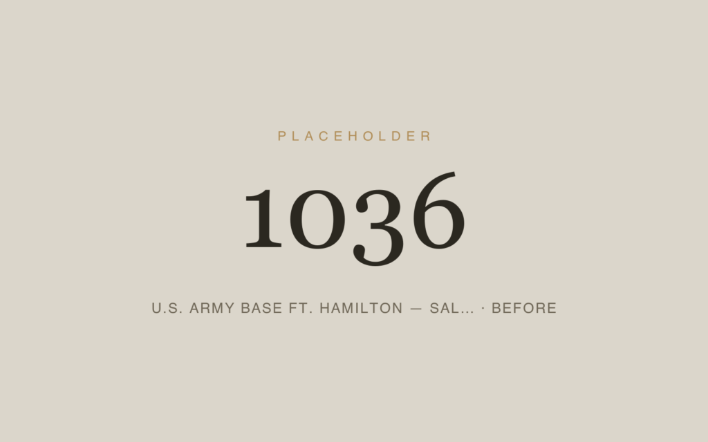 U.S. Army Base Ft. Hamilton — Sally Port & Armory Doors — Before