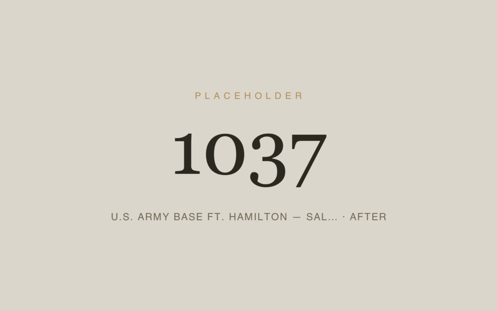 U.S. Army Base Ft. Hamilton — Sally Port & Armory Doors — After
