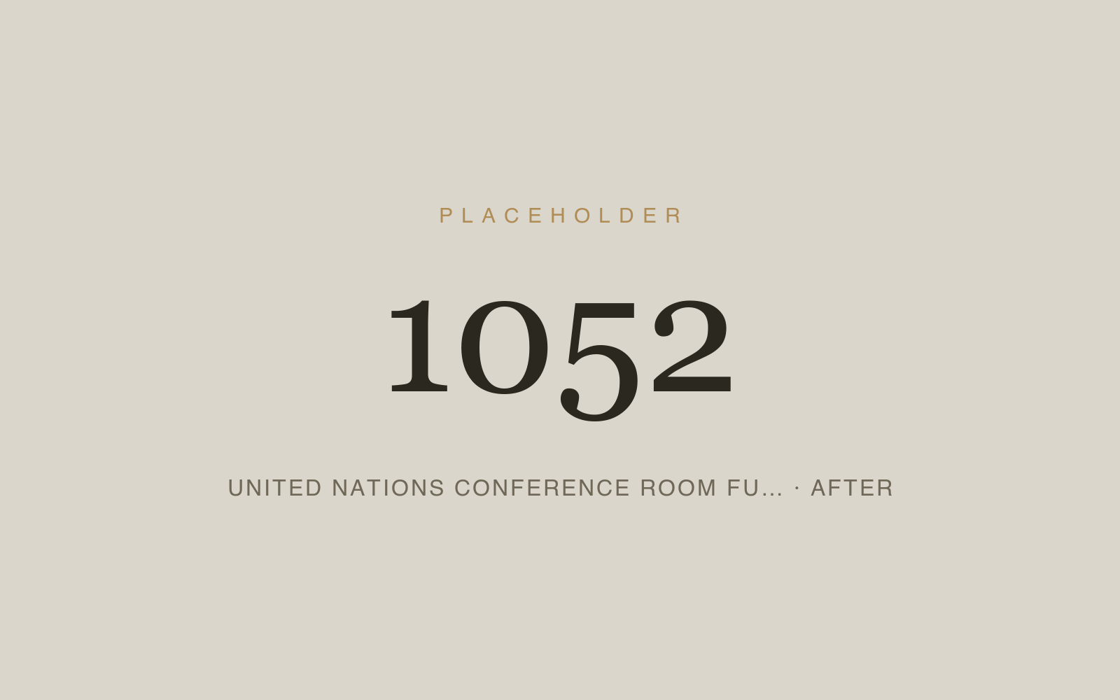 United Nations Conference Room Furniture Restoration