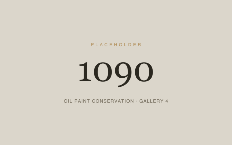 Placeholder 1090 — Oil Paint Conservation · Gallery 4