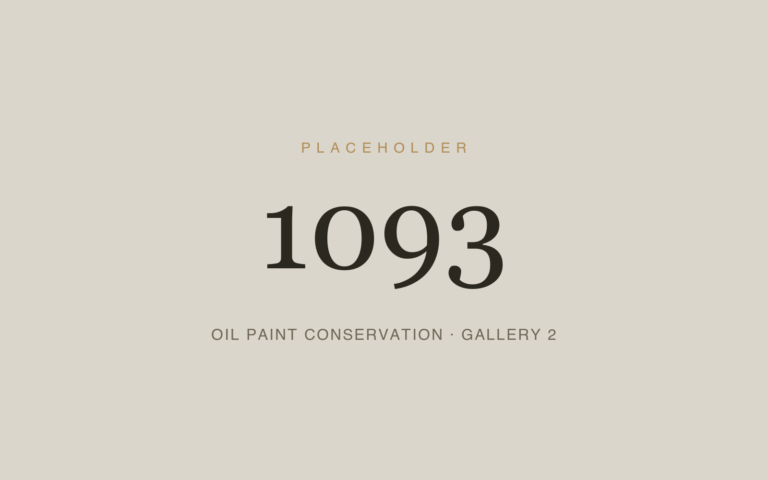 Placeholder 1093 — Oil Paint Conservation · Gallery 2