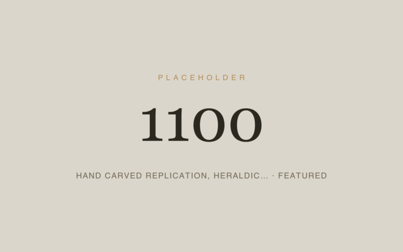Placeholder 1100 — Hand Carved Replication, Heraldic… · Featured