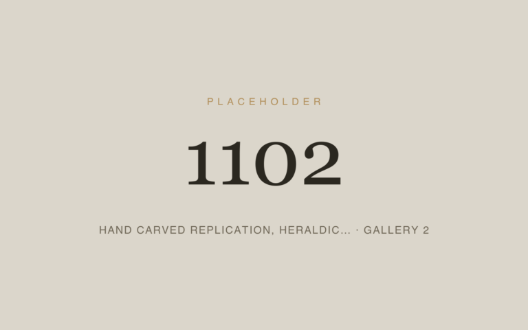Placeholder 1102 — Hand Carved Replication, Heraldic… · Gallery 2