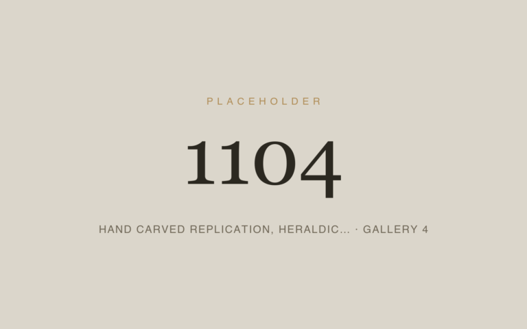 Placeholder 1104 — Hand Carved Replication, Heraldic… · Gallery 4