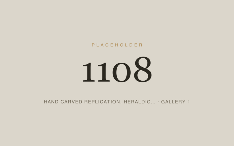 Placeholder 1108 — Hand Carved Replication, Heraldic… · Gallery 1