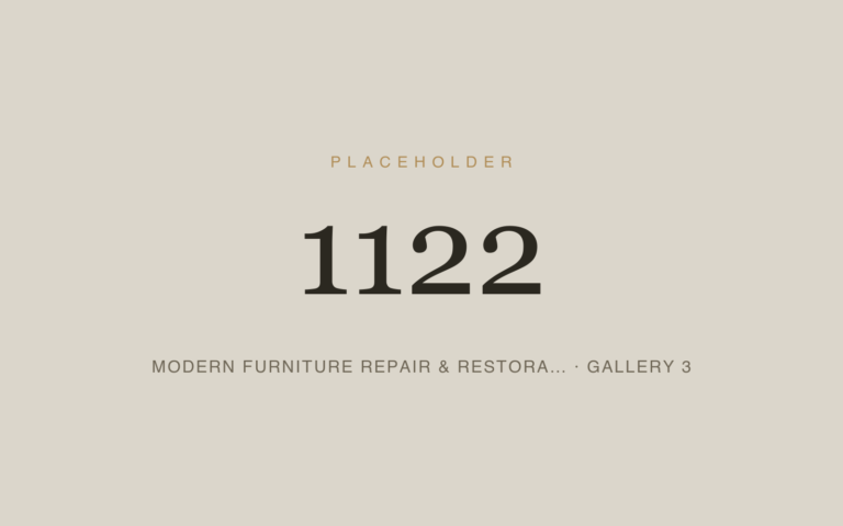 Placeholder 1122 — Modern Furniture Repair & Restora… · Gallery 3
