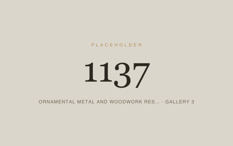 Placeholder 1137 — Ornamental Metal And Woodwork Res… · Gallery 3