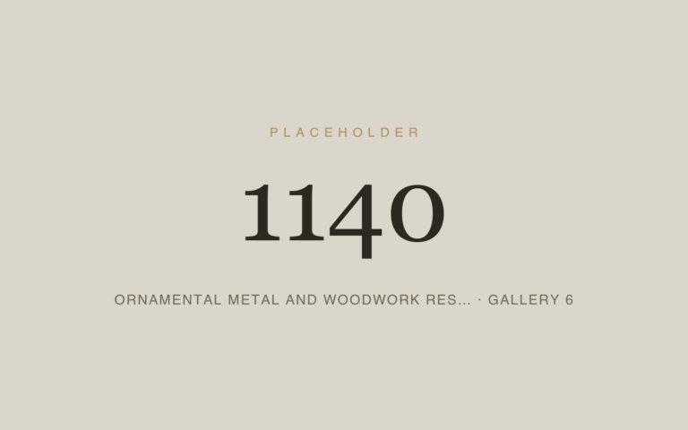 Placeholder 1140 — Ornamental Metal And Woodwork Res… · Gallery 6