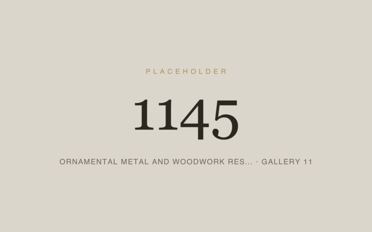 Placeholder 1145 — Ornamental Metal And Woodwork Res… · Gallery 11