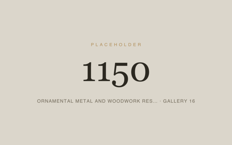 Placeholder 1150 — Ornamental Metal And Woodwork Res… · Gallery 16