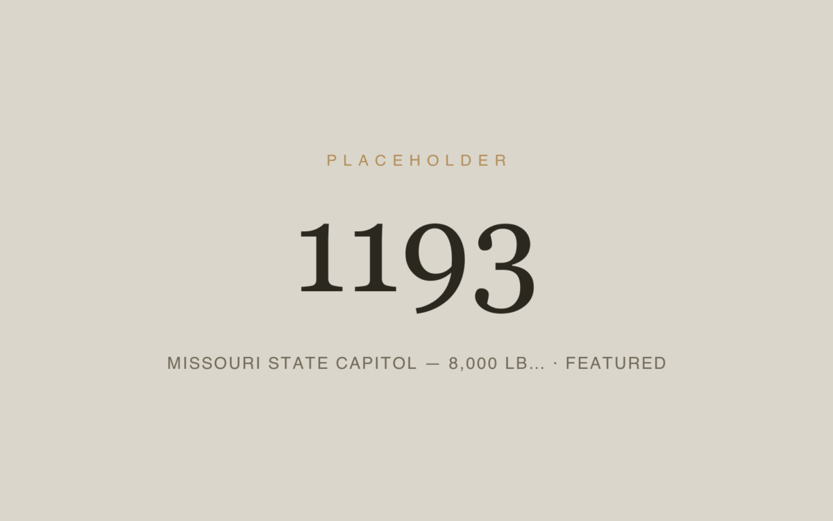Missouri State Capitol — 8,000 lb. Bronze Door Leaves